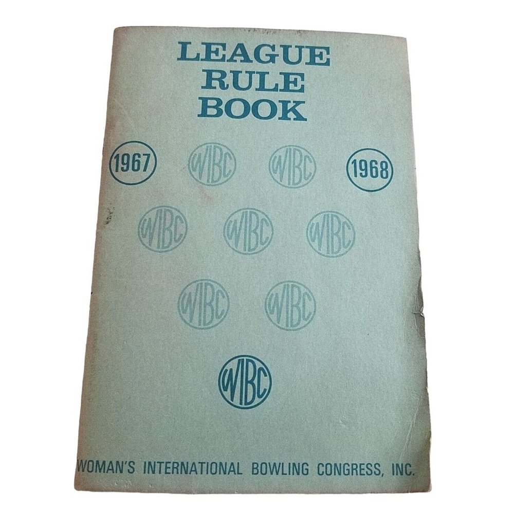 Vintage WIBC Bowling League Rule Book 1967-68 Womens Intl Bowling Congress